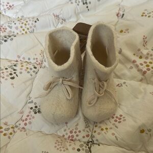 Cozy Cream Baby Booties